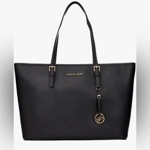 Michael Kors Jet Set Black Travel Tote